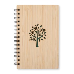 Caderno em Bambu com Espiral Personalizado