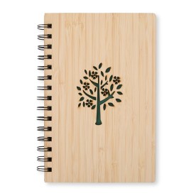 Caderno em Bambu com Espiral Personalizado