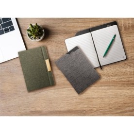 Caderno Sustentável com Tecido Reciclado Personalizado