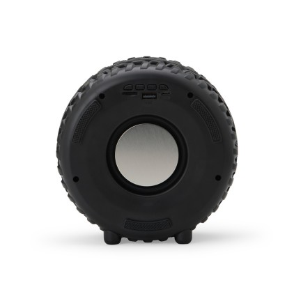 Caixa de Som TWS Formato Pneu com Luminária RGB