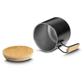 Caneca Térmica 330ml em Inox/Bambu Personalizada