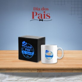 Caneca de Cerâmica Branca com Caixa Personalizada