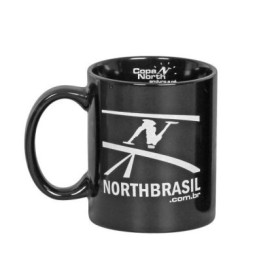 Caneca de Cerâmica Preta Personalizada