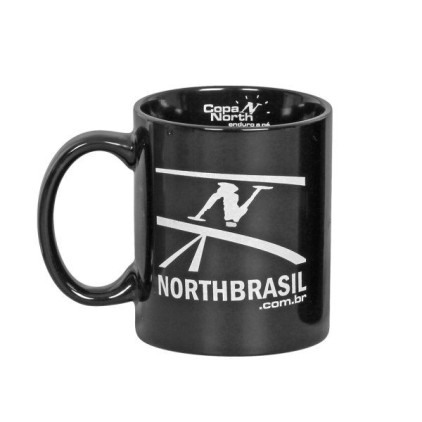 Caneca de Cerâmica Preta Personalizada