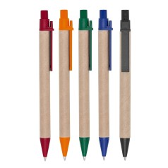 Caneta Ecológica de Papelão com Logo 