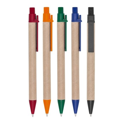 Caneta Ecológica de Papelão com Logo 