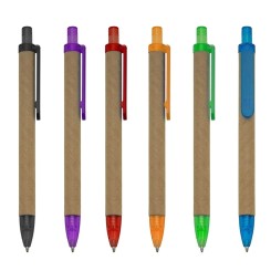 Caneta Ecológica Papelão com Logo Personalizada