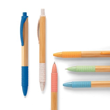 Caneta Esferográfica de Bambu Personalizada