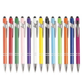 Caneta Metálica Touchscreen Brilhante