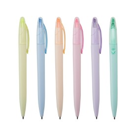 Caneta Plástica Esferográfica e Marca Texto Personalizada