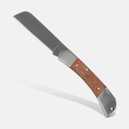 Canivete Inox com Cabo de Madeira Personalizado