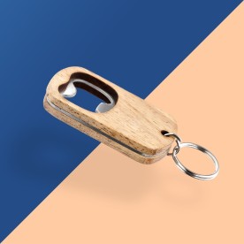 Chaveiro em Madeira com Abridor Personalizado