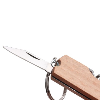 Chaveiro Abridor Multifunções em Madeira Personalizado