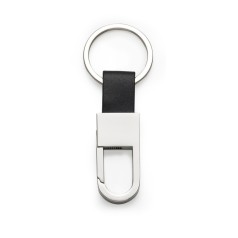 Chaveiro Mosquetão com Alça de Couro Personalizado