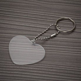 Chaveiro de Coração em Plástico Personalizado
