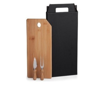 Kit para Queijo Bambu e Inox Personalizado
