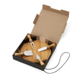 Conjunto para Queijo em Bambu Personalizado