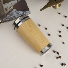 Copo Bambu com Inox Personalizado