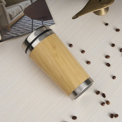 Copo Bambu com Inox Personalizado