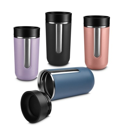 Copo Térmico de Inox com Botão Personalizado