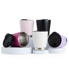 Copo de Inox com Tampa Personalizado