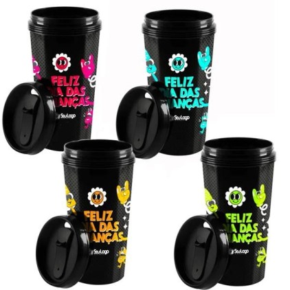 Copo de Plástico com Vedação Personalizado