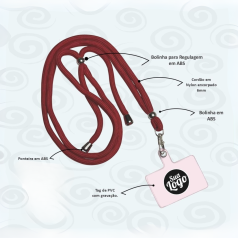 Cordão Salva Celular Personalizado Encorpado