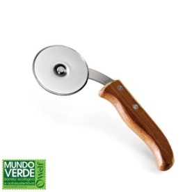 Cortador de Pizza em Bambu e Inox Personalizado