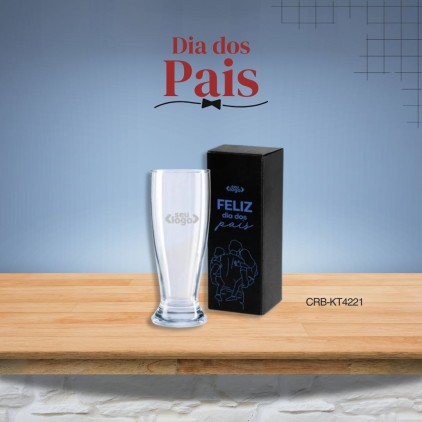 Copo de Vidro Personalizado - Dia dos Pais