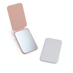 Espelho de Bolso Couro Sintético Personalizado