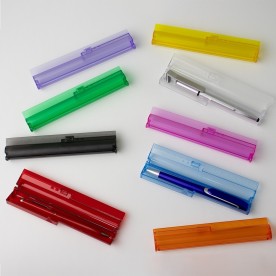 Estojo Plástico com Régua 15cm Personalizado