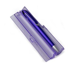 Estojo Plástico com Régua 15cm Personalizado