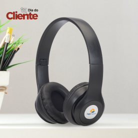 Fone de Ouvido Bluetooth com Rádio FM Personalizado