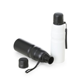Garrafa Inox 800ml com Tampa Plástica e Cordão Personalizada