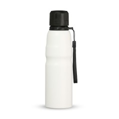 Garrafa Inox 800ml com Tampa Plástica e Cordão Personalizada