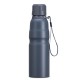 Garrafa Inox 800ml com Tampa Plástica e Cordão Personalizada