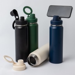 Garrafa Térmica Inox 850ml com Alça Tripé Personalizada