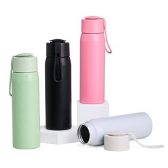 Garrafa Alumínio 600ml Fosca com Alça Personalizada