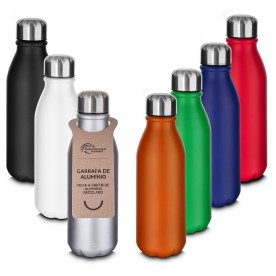 Garrafa de Alumínio Reciclado 600ml Personalizada