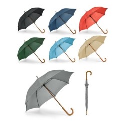Guarda-Chuva com Haste e Pega em Madeira Personalizado