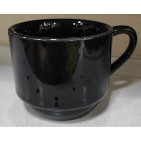 Xícara de Porcelana Preta Personalizada