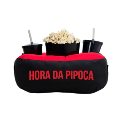 Kit Almofada com Porta Pipoca Personalizado