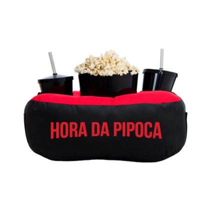 Kit Almofada com Porta Pipoca Personalizado
