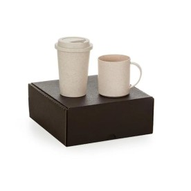 Kit Copo e Caneca em Fibra de Bambu Personalizado 