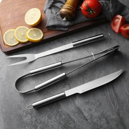 Kit Churrasco 3 Peças em Estojo de Nylon Personalizado