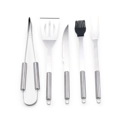 Kit Churrasco 5 Peças em Inox Personalizado