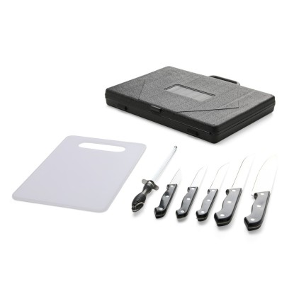 Kit Churrasco Personalizado com 7 Peças em inox Kit Churrasco Personalizado com 7 Peças em inox