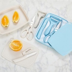 Kit Cozinha em Plástico de Palha de Trigo e Inox Personalizado