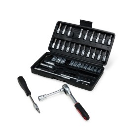 Kit Ferramenta 45 Peças com Catraca Profissional