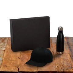 Kit Garrafa Inox e Boné Personalizado